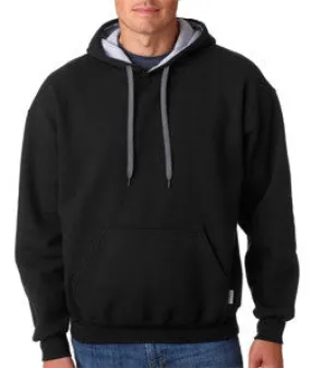 185C00 Gildan Adult Heavy BlendContrast Hooded Sweatshirt Black/ Sport Grey