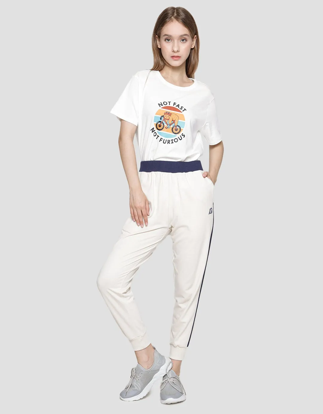 American Jeans Basic Knit Kbbae01 Celana Panjang Wanita
