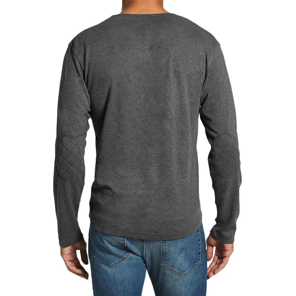 Boston Bruins - Chest Logo Primo Adult Henley Long Sleeve T-Shirt
