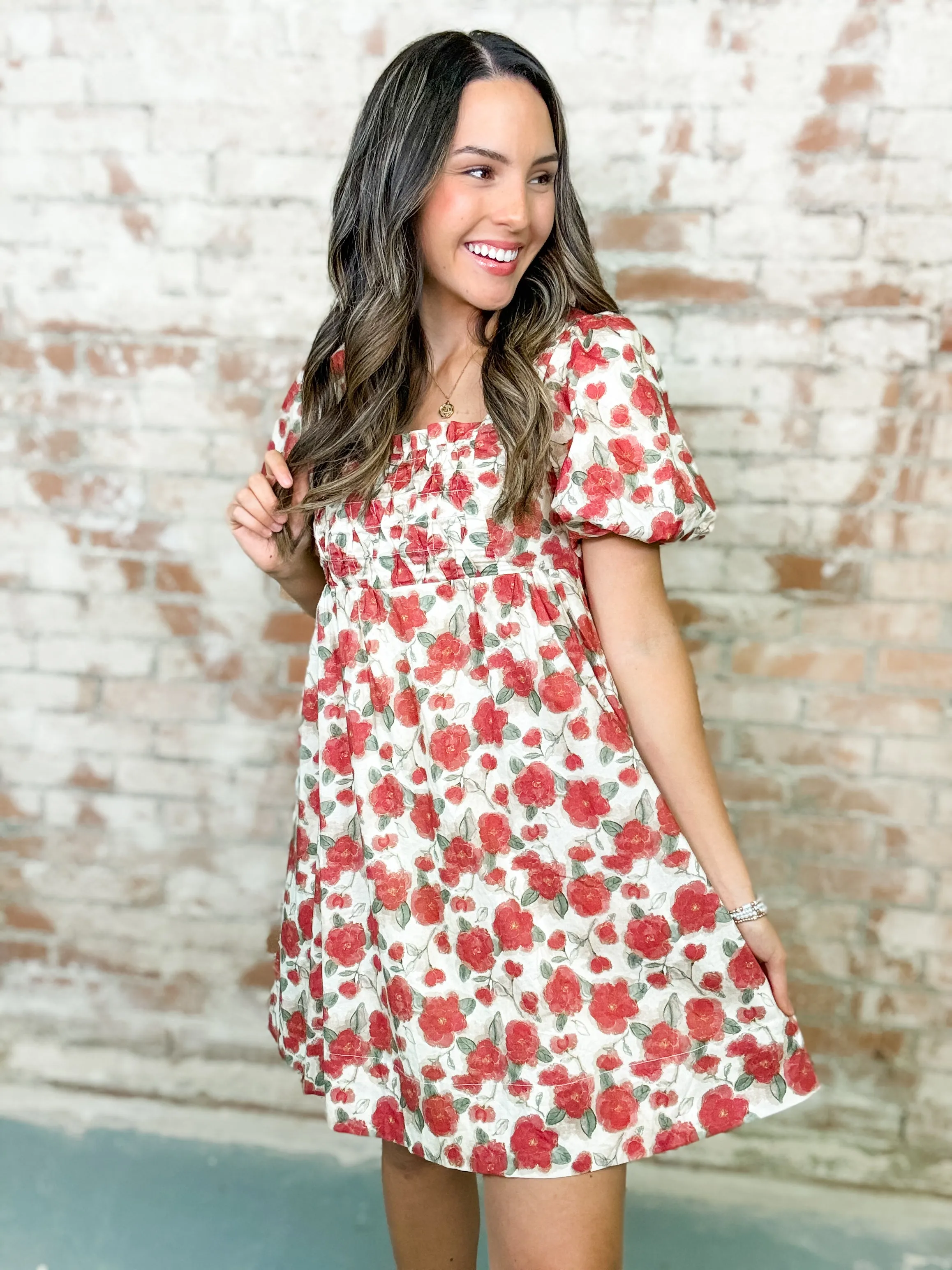 Brooke Flower Print Dress