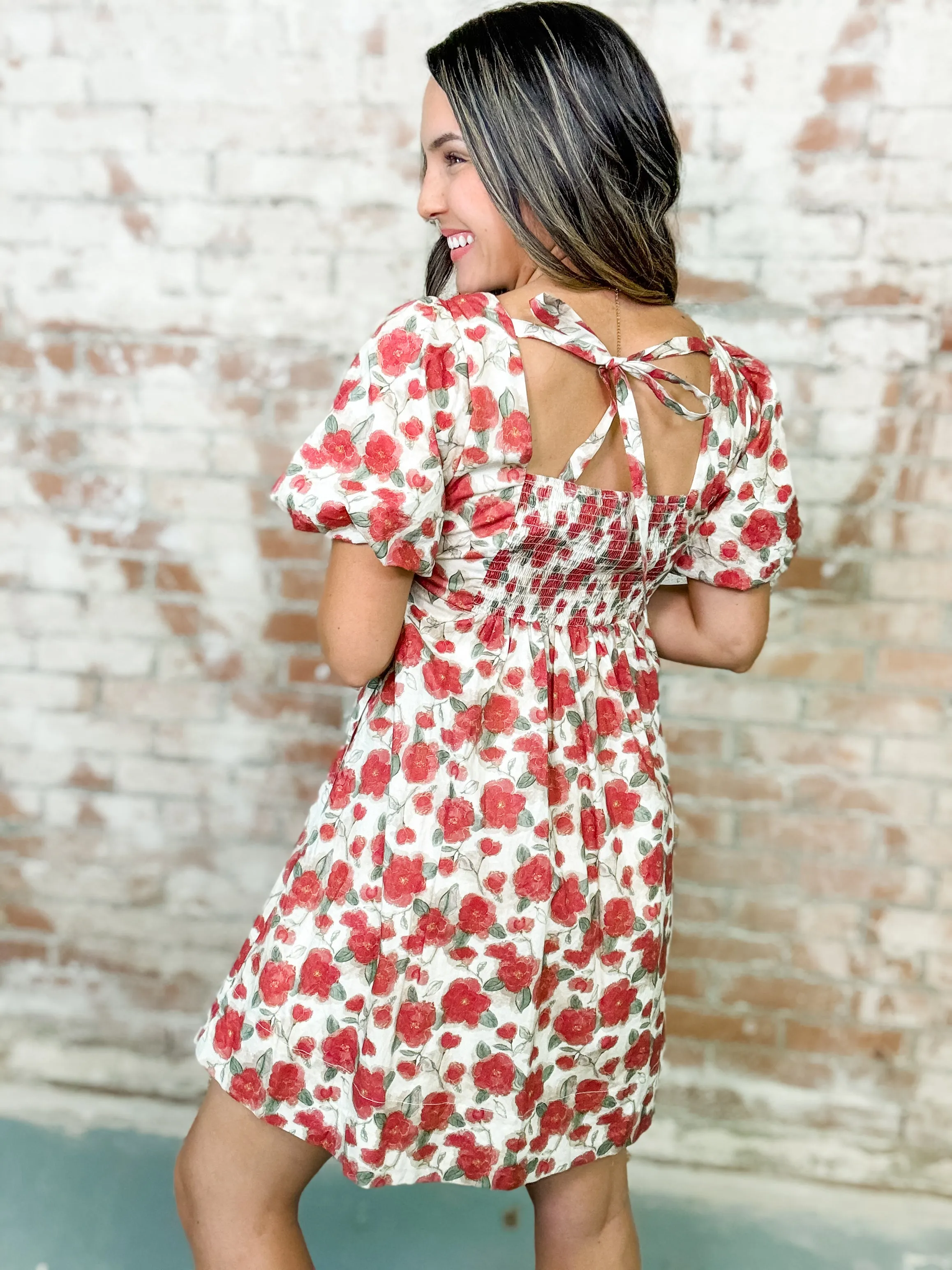 Brooke Flower Print Dress