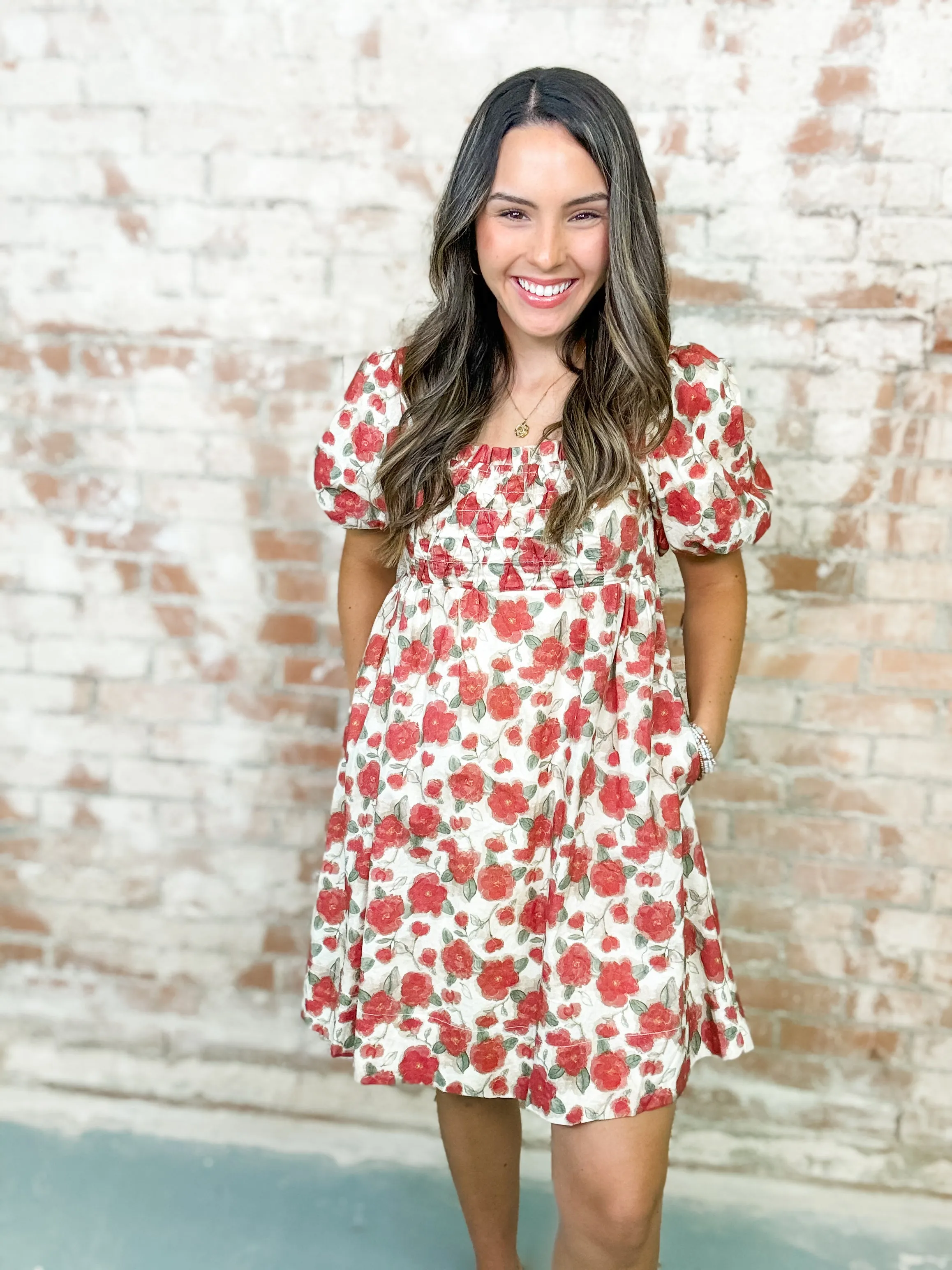 Brooke Flower Print Dress