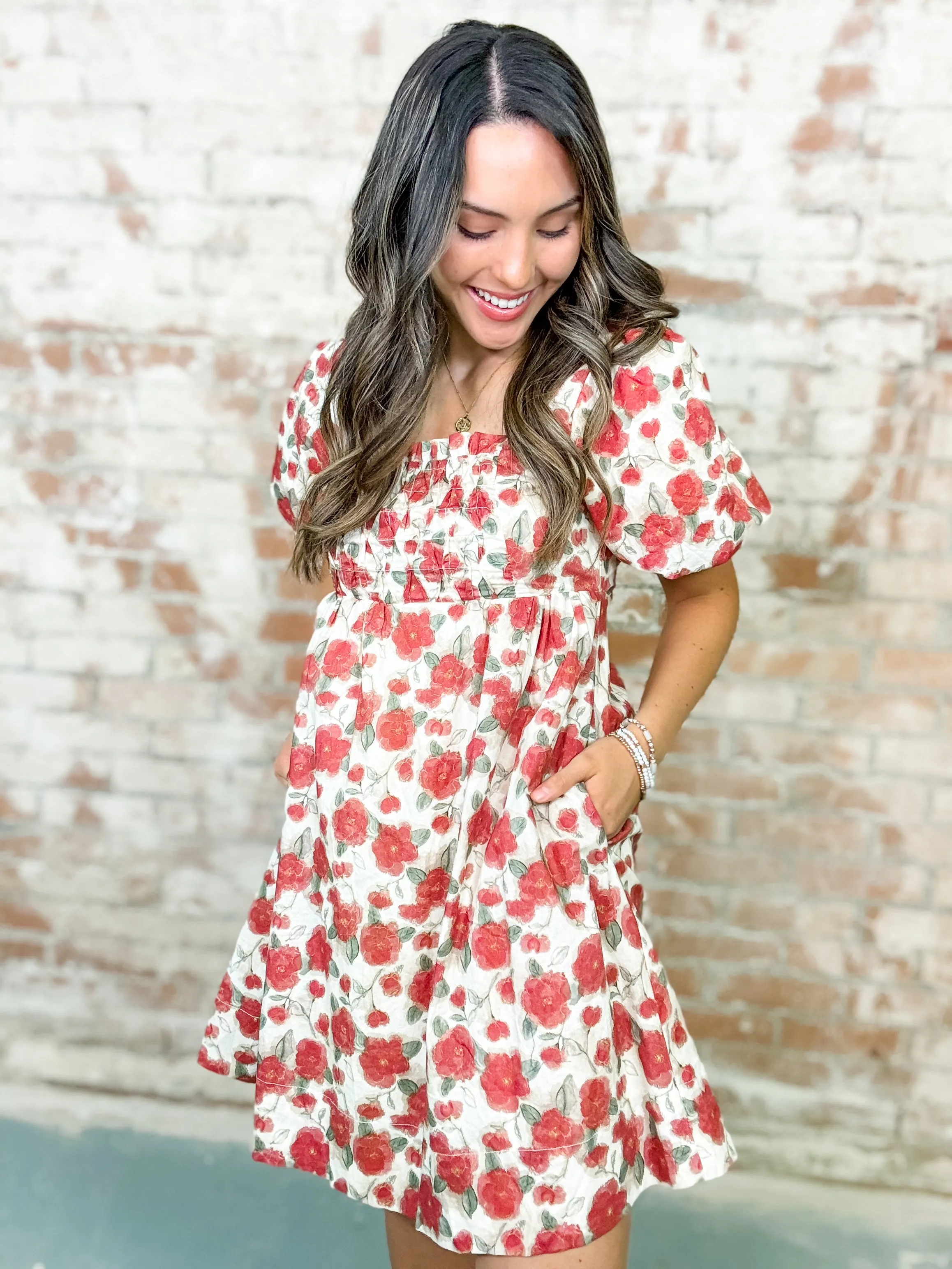 Brooke Flower Print Dress