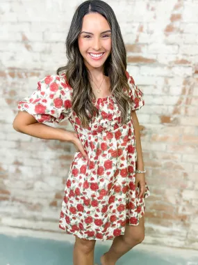 Brooke Flower Print Dress