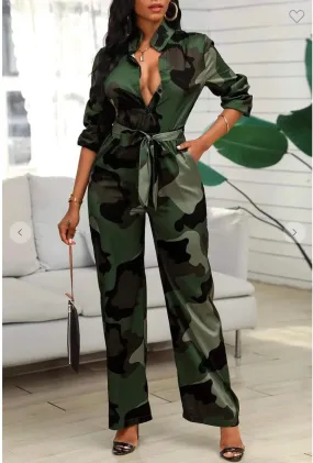 Camouflage jumpsuit