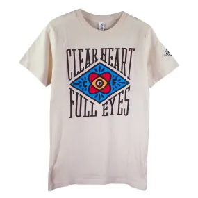 Clear Heart Full Eyes - Natural T-Shirt