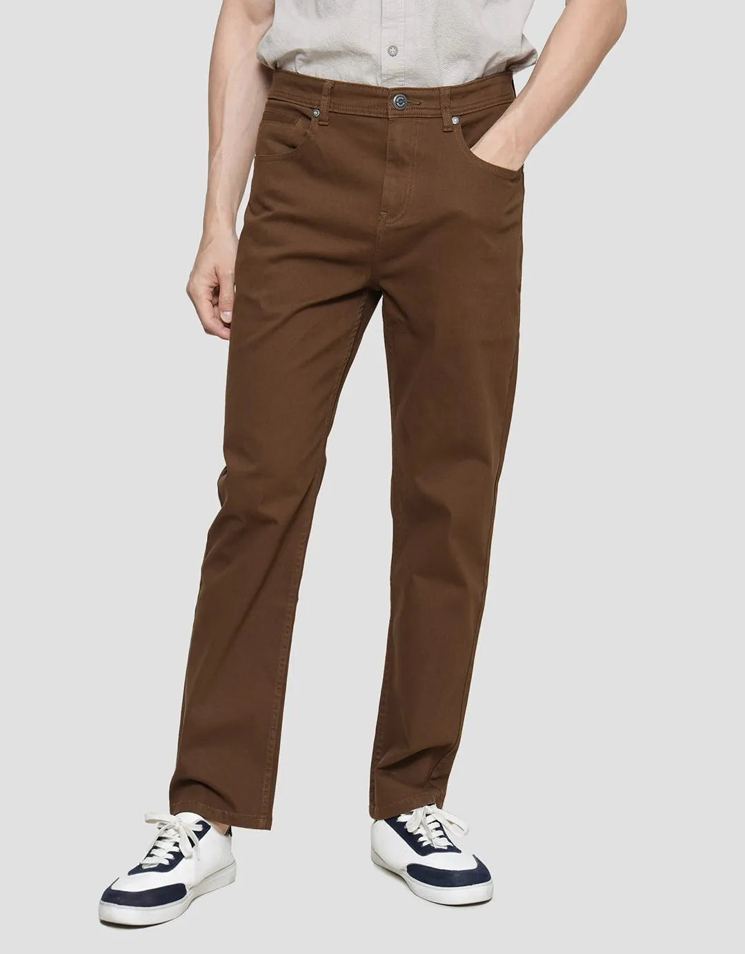 Cole 5 Pocket Regular Celana Chinos Pria