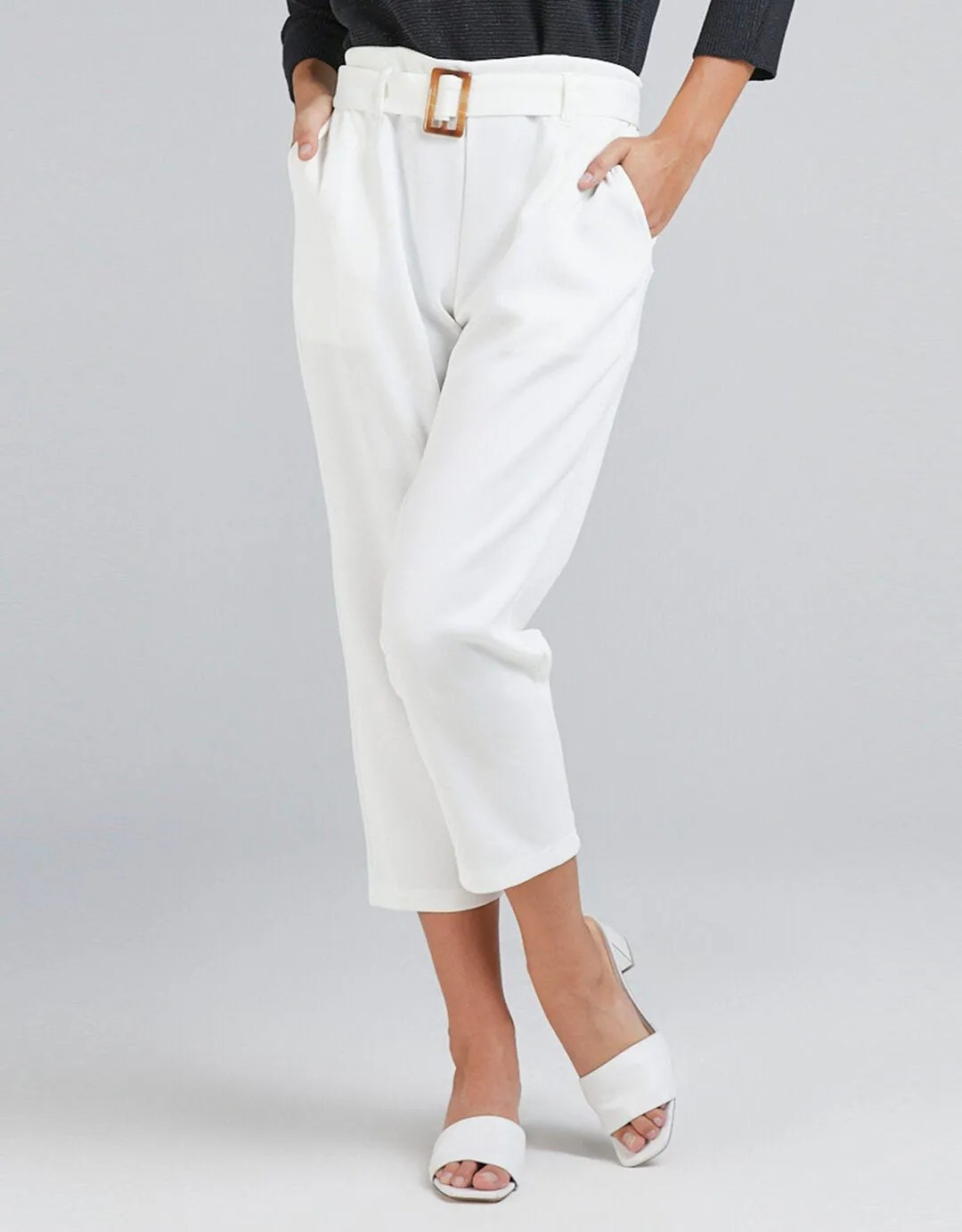 Come Chino Straight with Belt Celana Panjang Wanita
