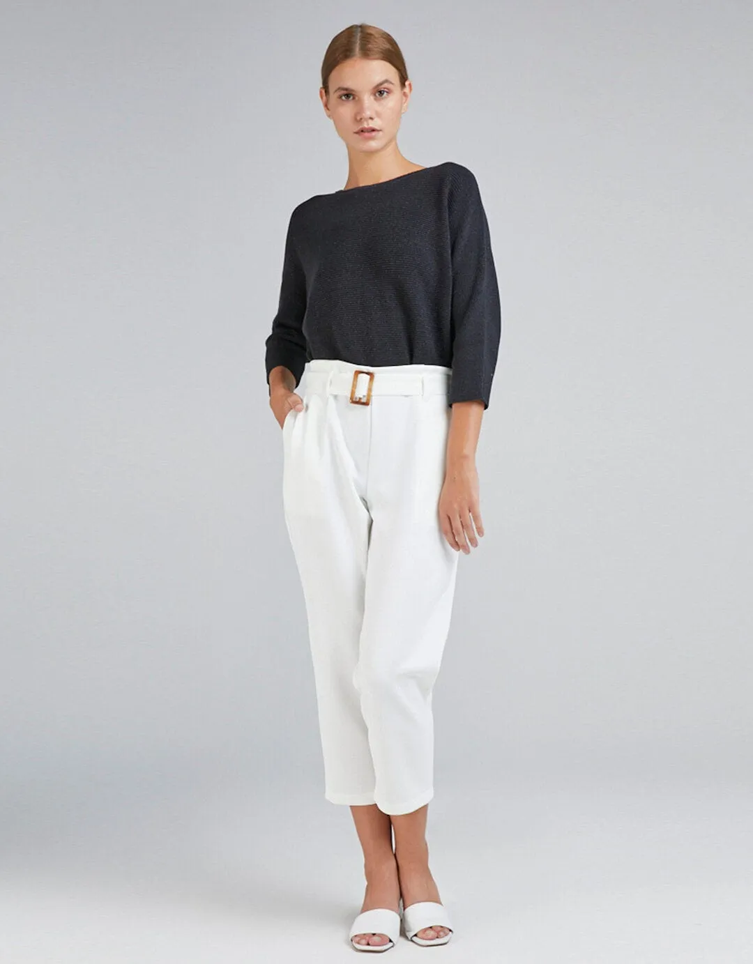 Come Chino Straight with Belt Celana Panjang Wanita