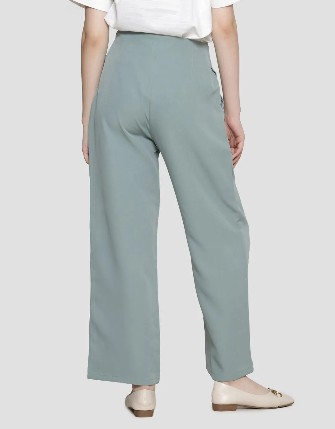 Connexion Palazo Pleats Celana Panjang Wanita