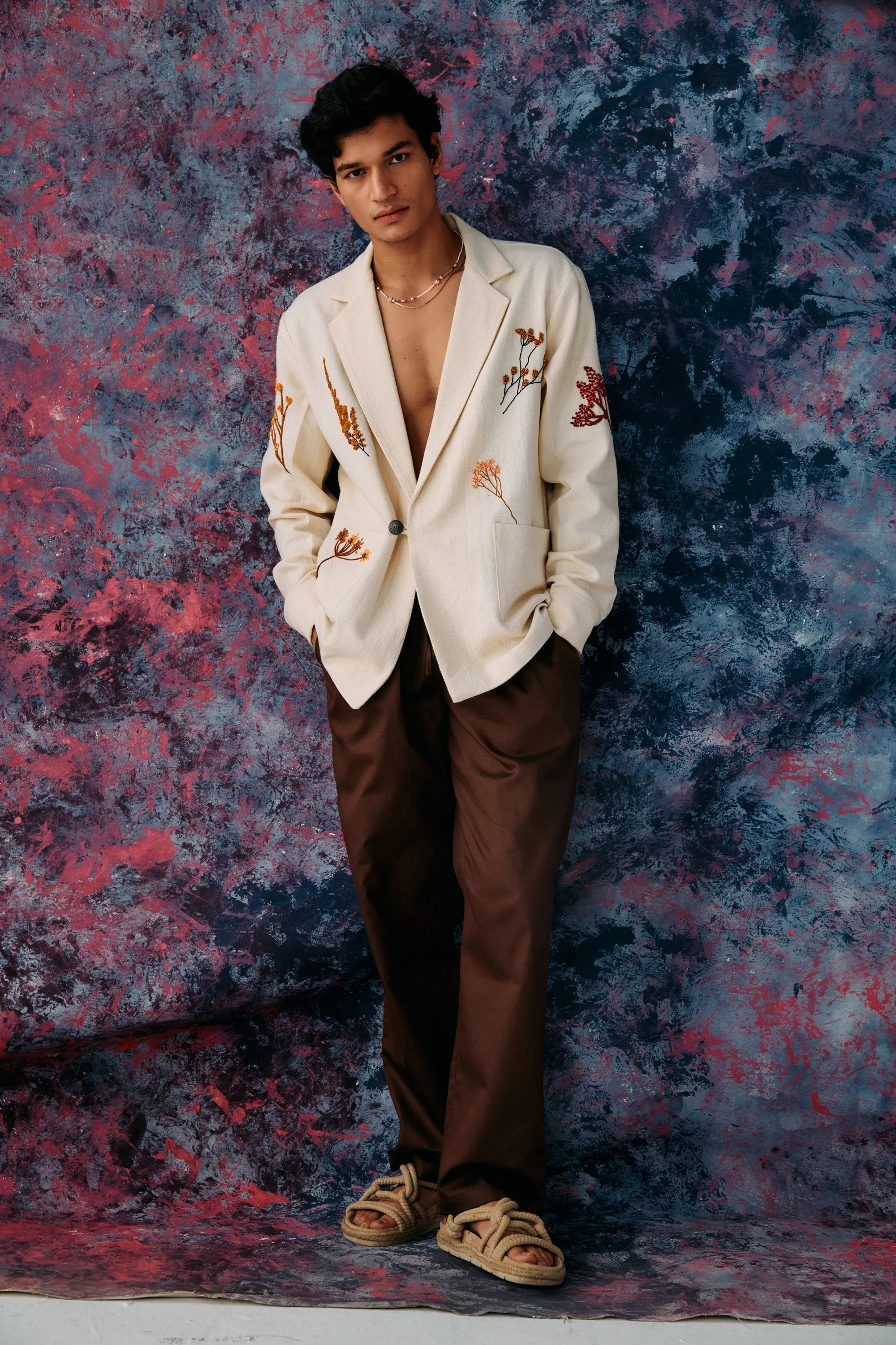 Cotton lounge pants- Chocolate brown