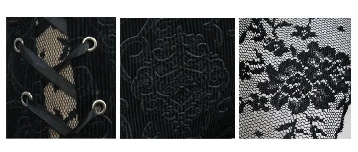 'Dark Drapery' Gothic Bell-Bottom Pants