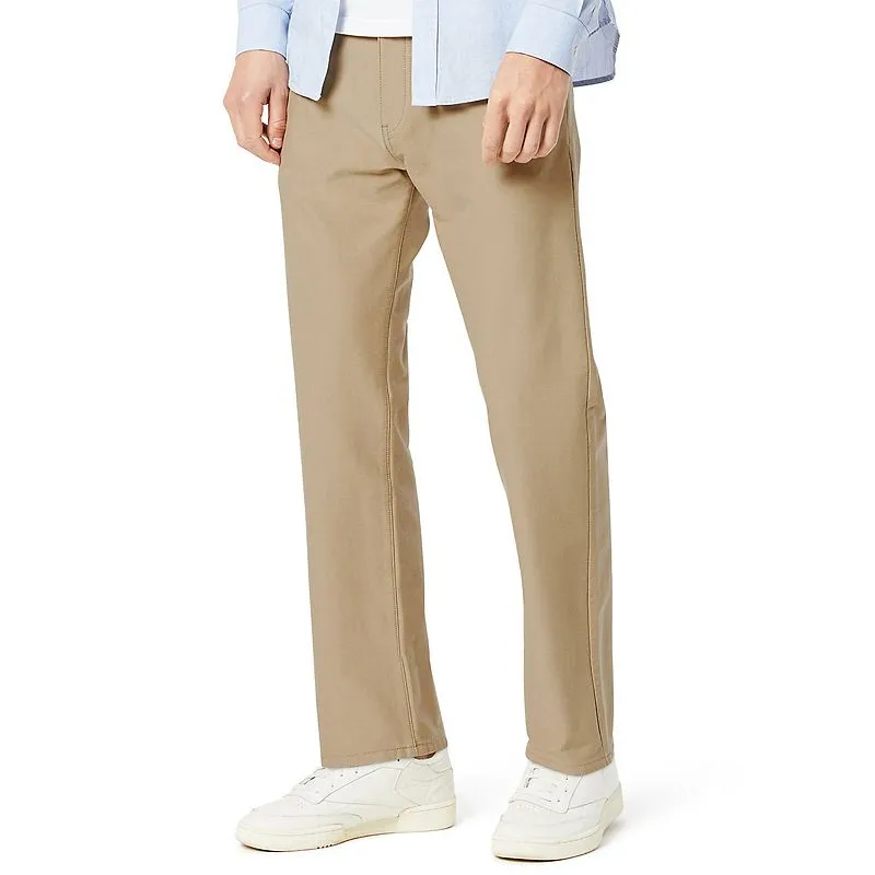 Dockers Men's Straight Fit Comfort Knit Chino Pants Beige 30 x 30