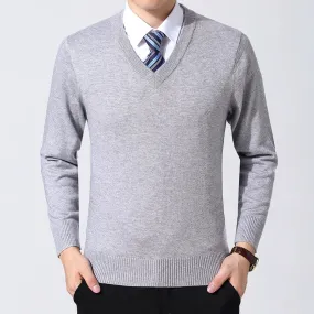 Einfarbige Strick Pullover