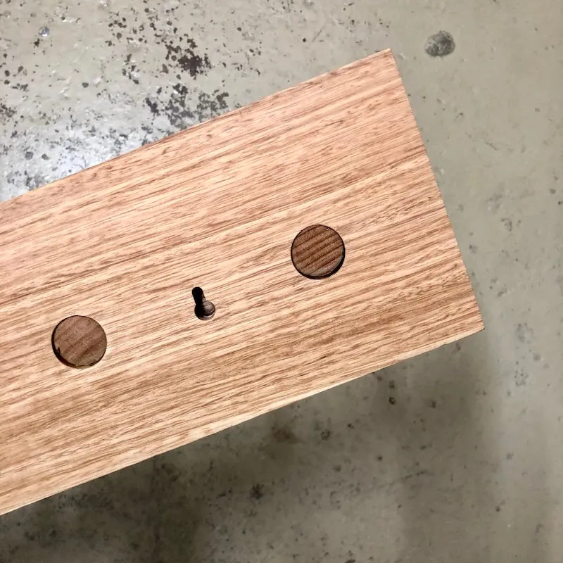 Handmade Hardwood Coat Rack 60cm