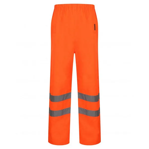 Hi Vis Waterproof Over Trousers Work Wear Safety Pants