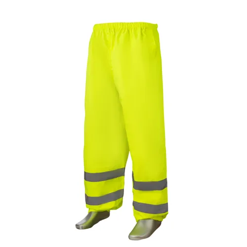 Hi Vis Waterproof Over Trousers Work Wear Safety Pants