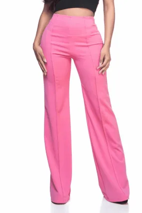 High waist flare leg pants