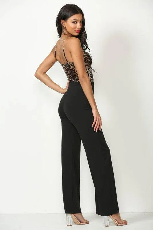 High waist flare leg pants