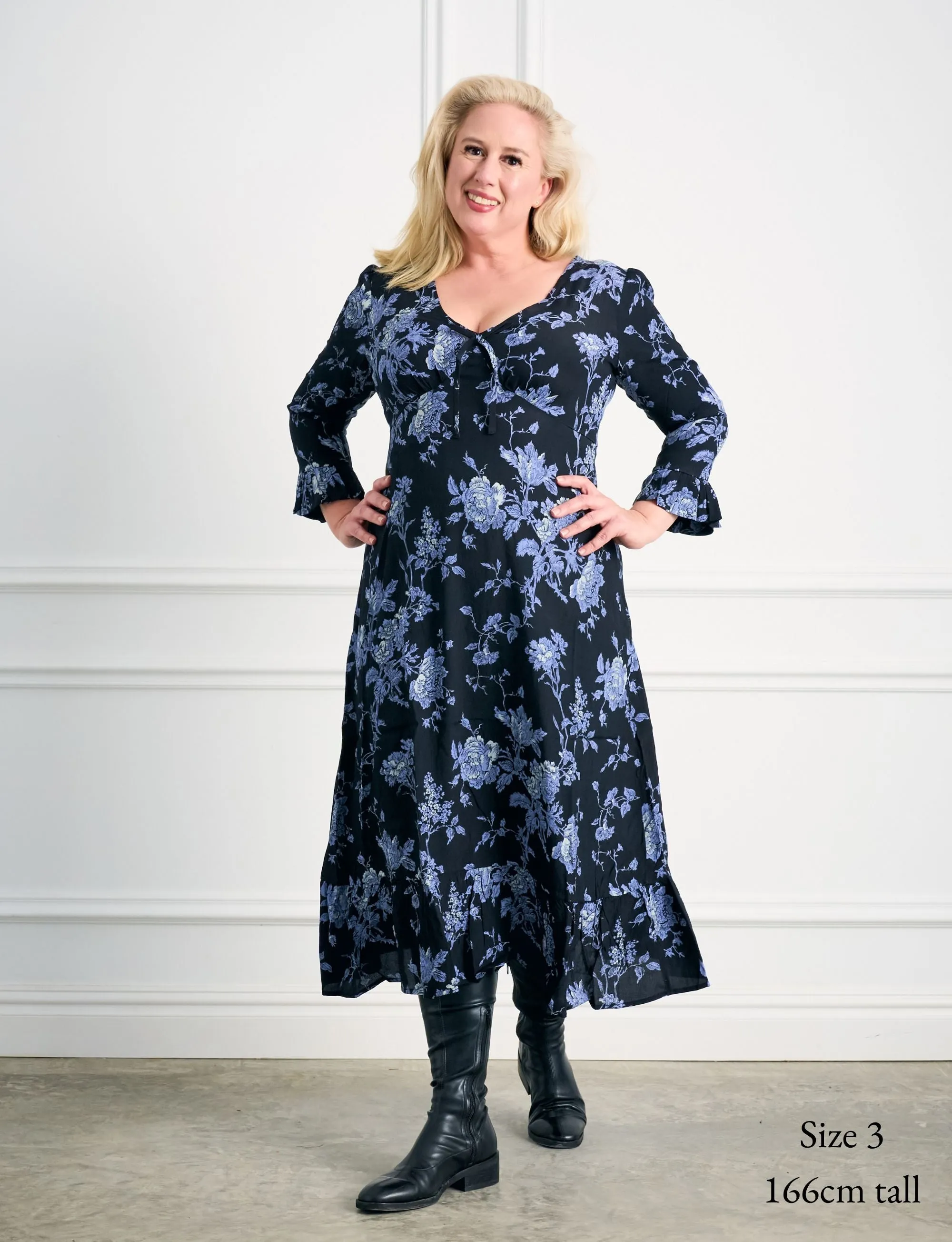 Ivy 'Country Charm' Empire Line Midi Dress FINAL SALE