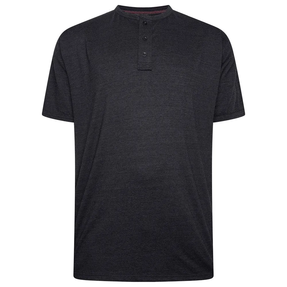 Jacquard Jersey Knit Henley T-Shirt