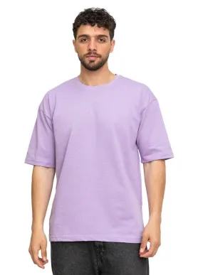 Lavender Over Size Round T-Shirt
