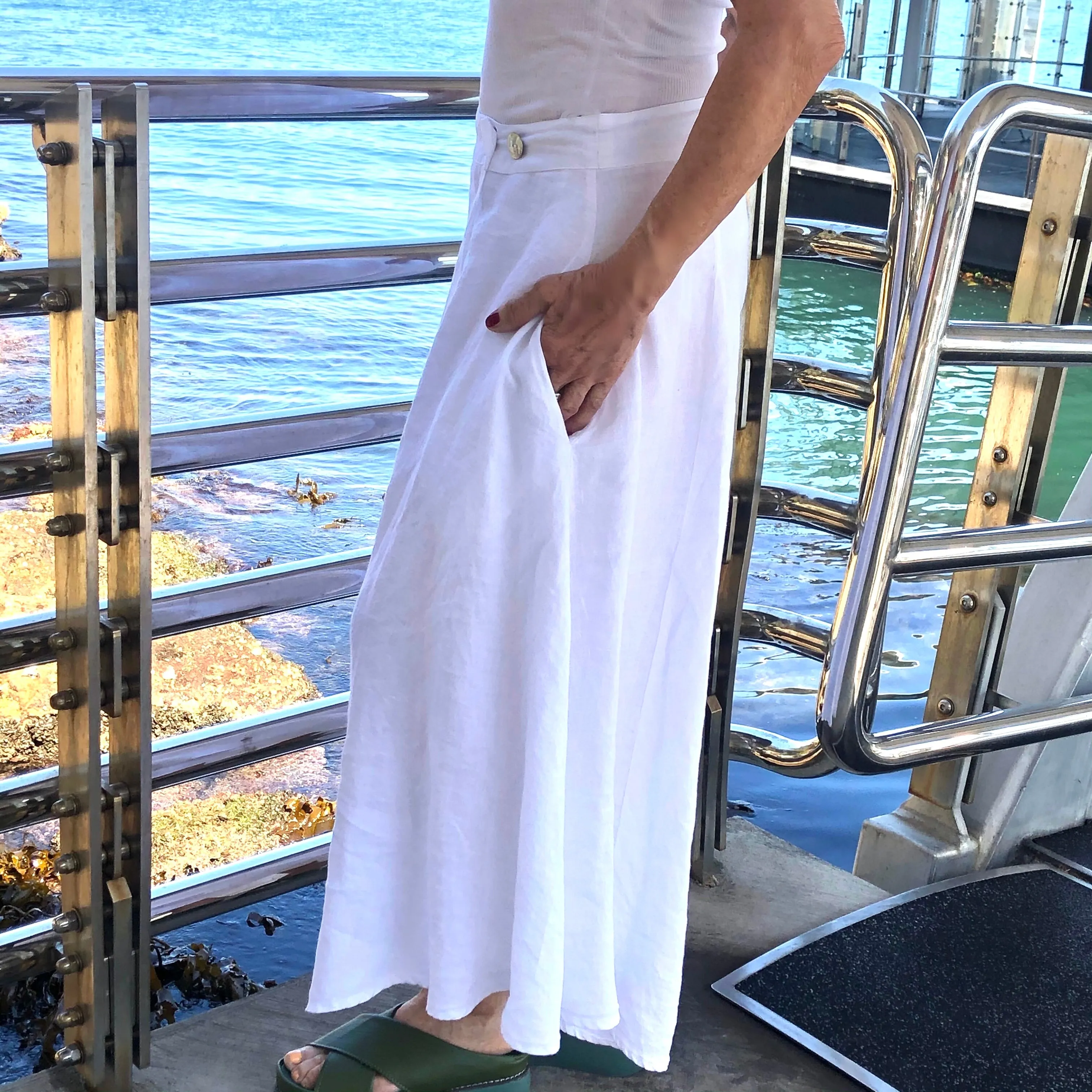 Linen Wrap Skirt