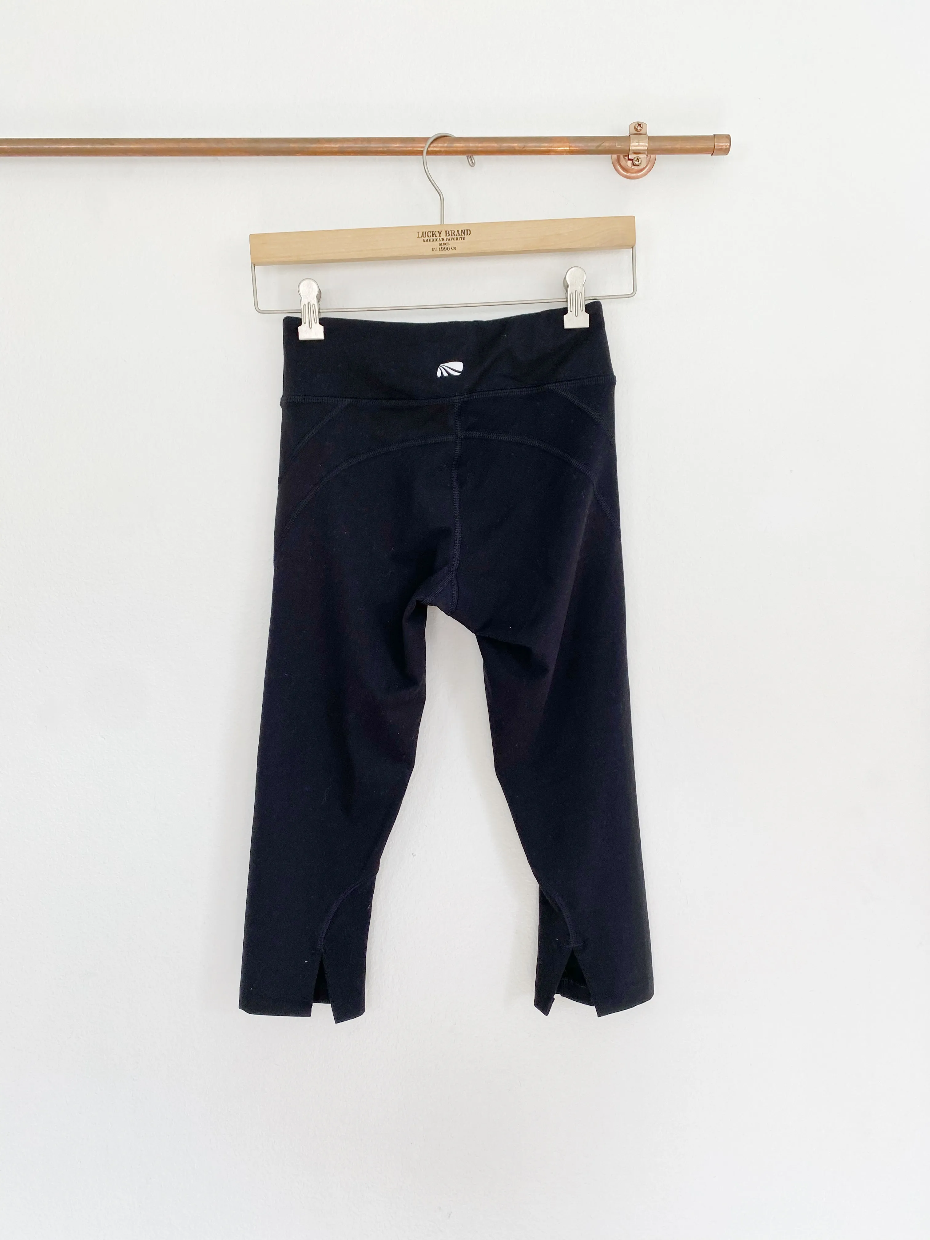 Marika Black Cropped Leggings XS