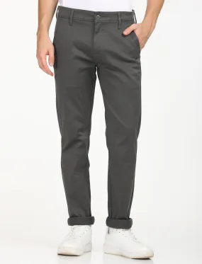 Men's Charcoal Grey Slim Fit Chinos