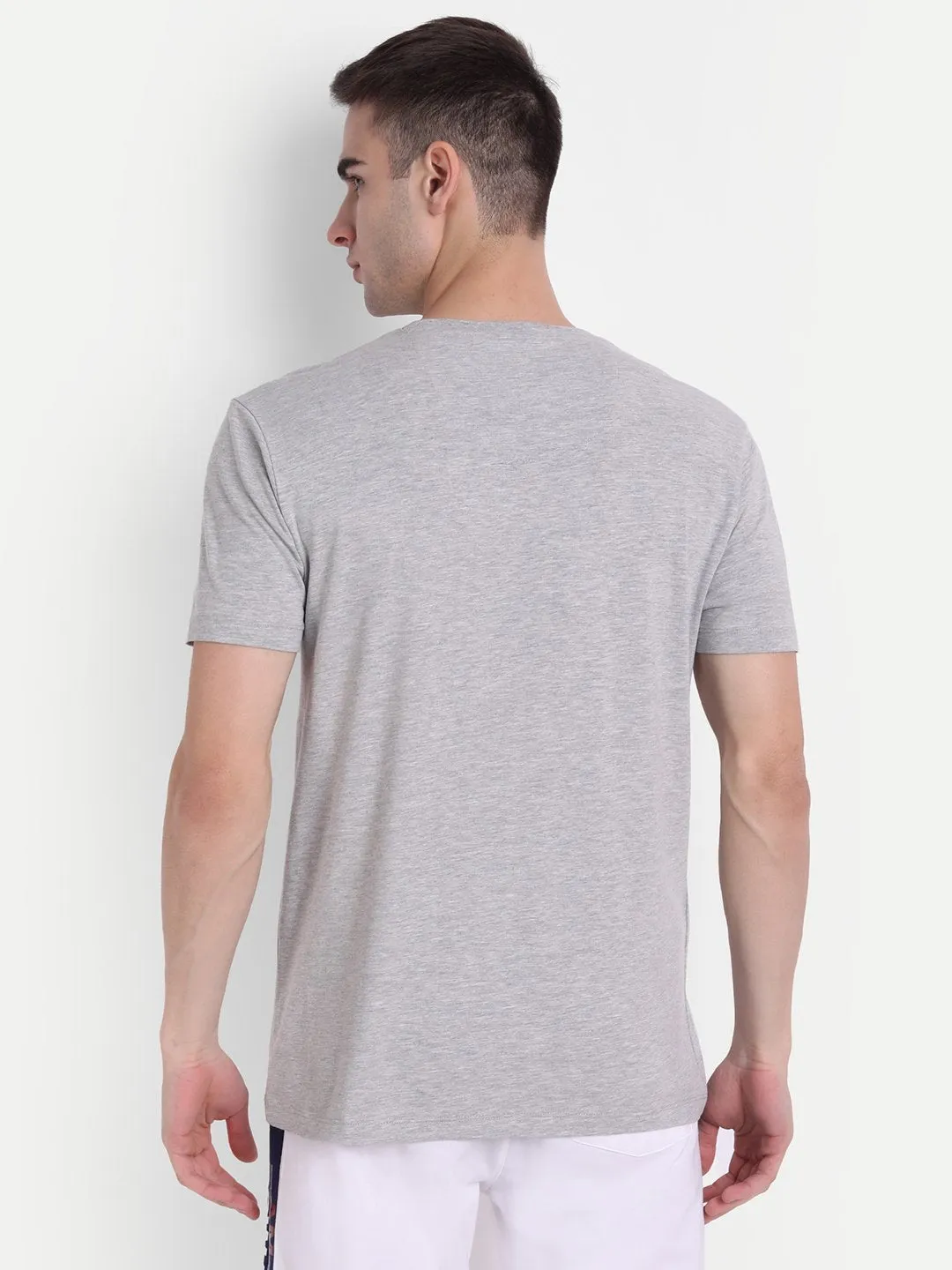 Mens Cotton Rich Graphic Half  Sleeve Crew Neck T-Shirts