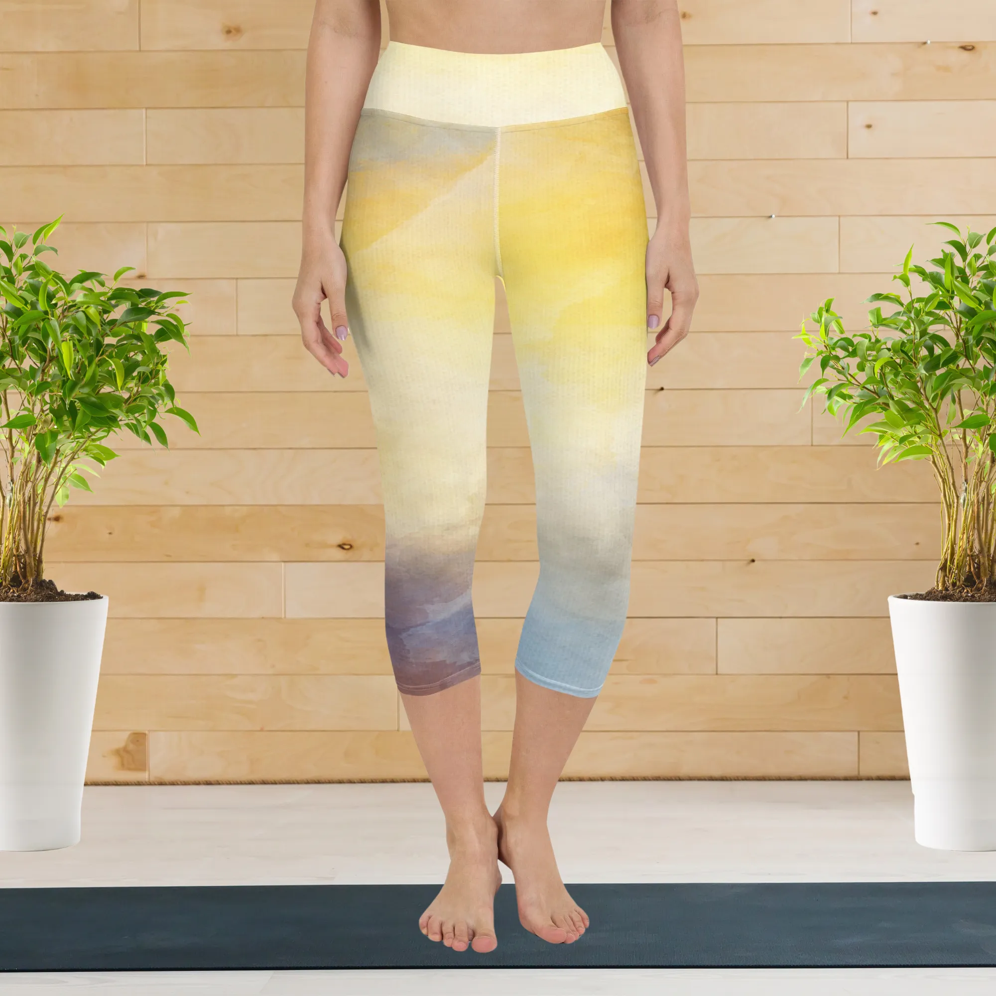 Multi Colors Yoga Capri Leggings | Exercise Capri Leggings, lioness-love