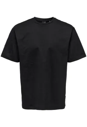 Only & Sons Relaxed Fit T-shirt Zwart