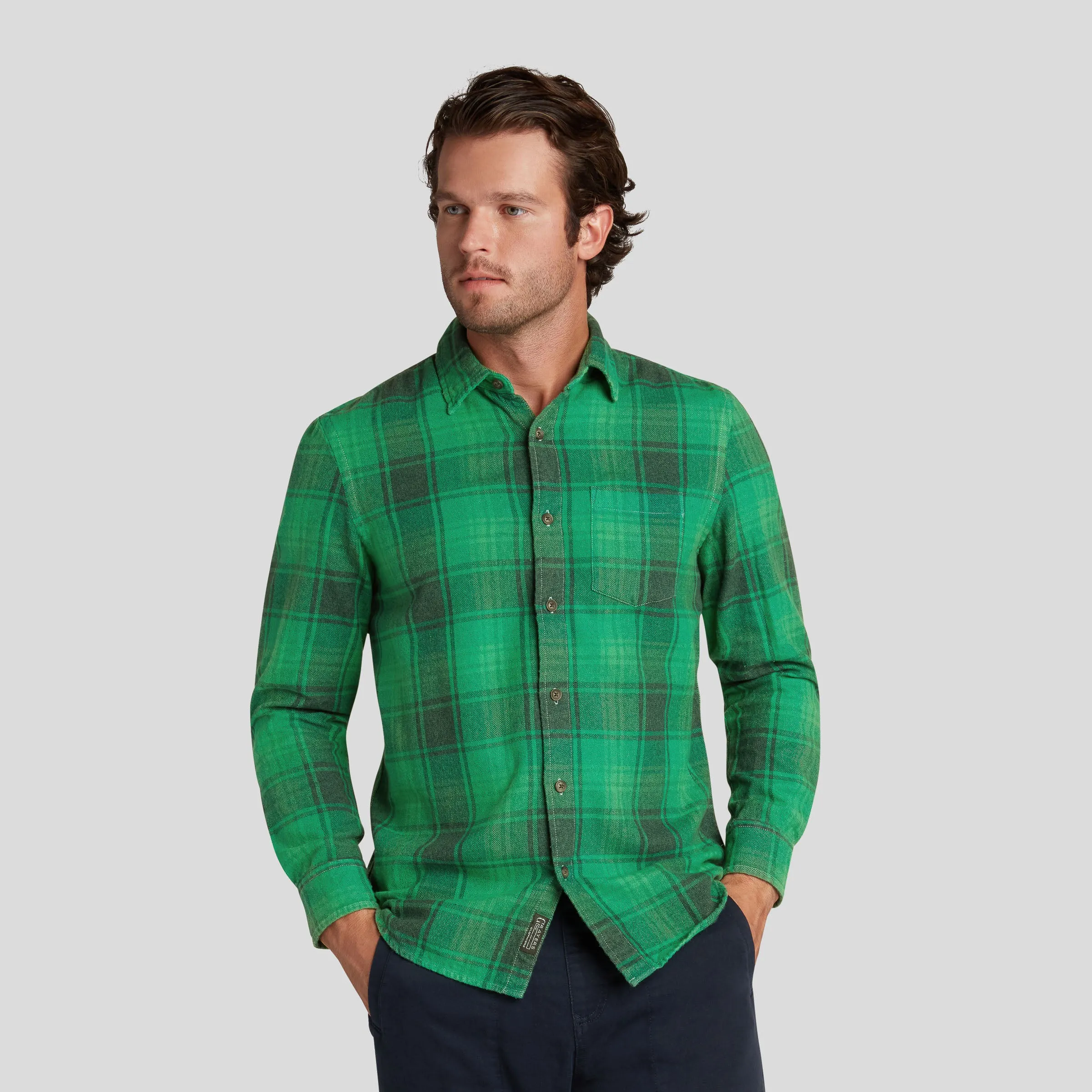 Pembroke Jaspe Flannel - Jelly Bean Plaid (Final Sale)
