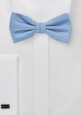 Periwinkle Pin Dot Bowtie