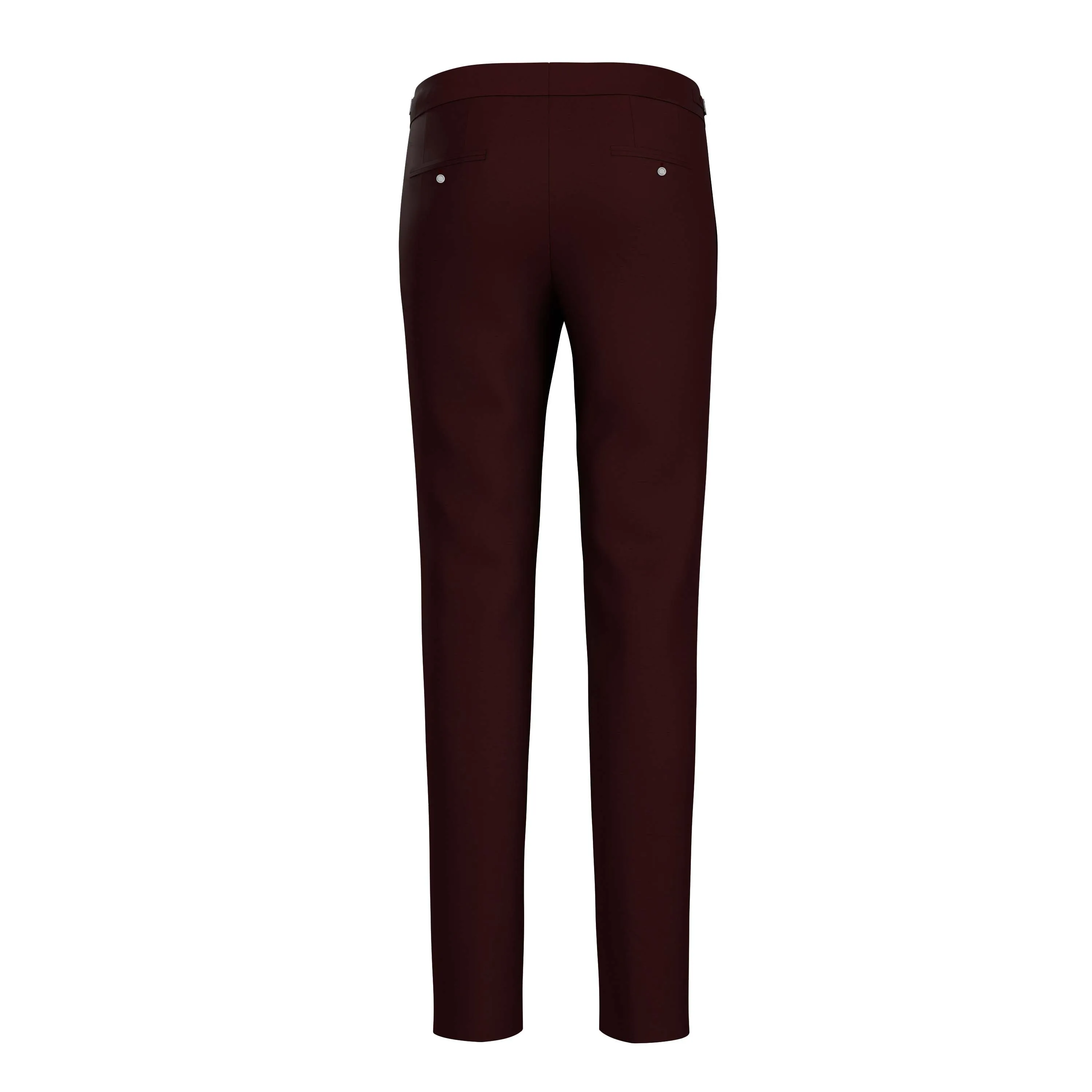 Peruvian Paso Maroon Cotton Chinos