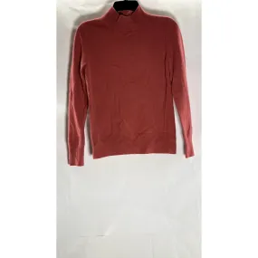 PRESTON & YORK PREMIUM Women's Red Cashmere Mock-Neck Long Sleeve Sweater SZ XS