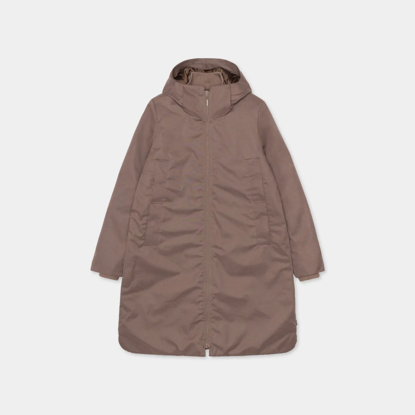 SELFHOOD | 77289 Hooded Coat | Dust Purple