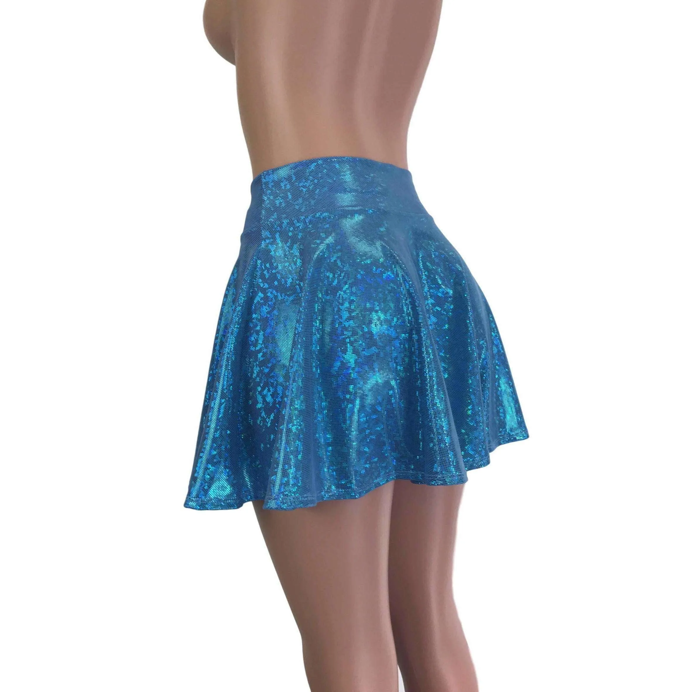 Skater Skirt - Turquoise Shattered Glass