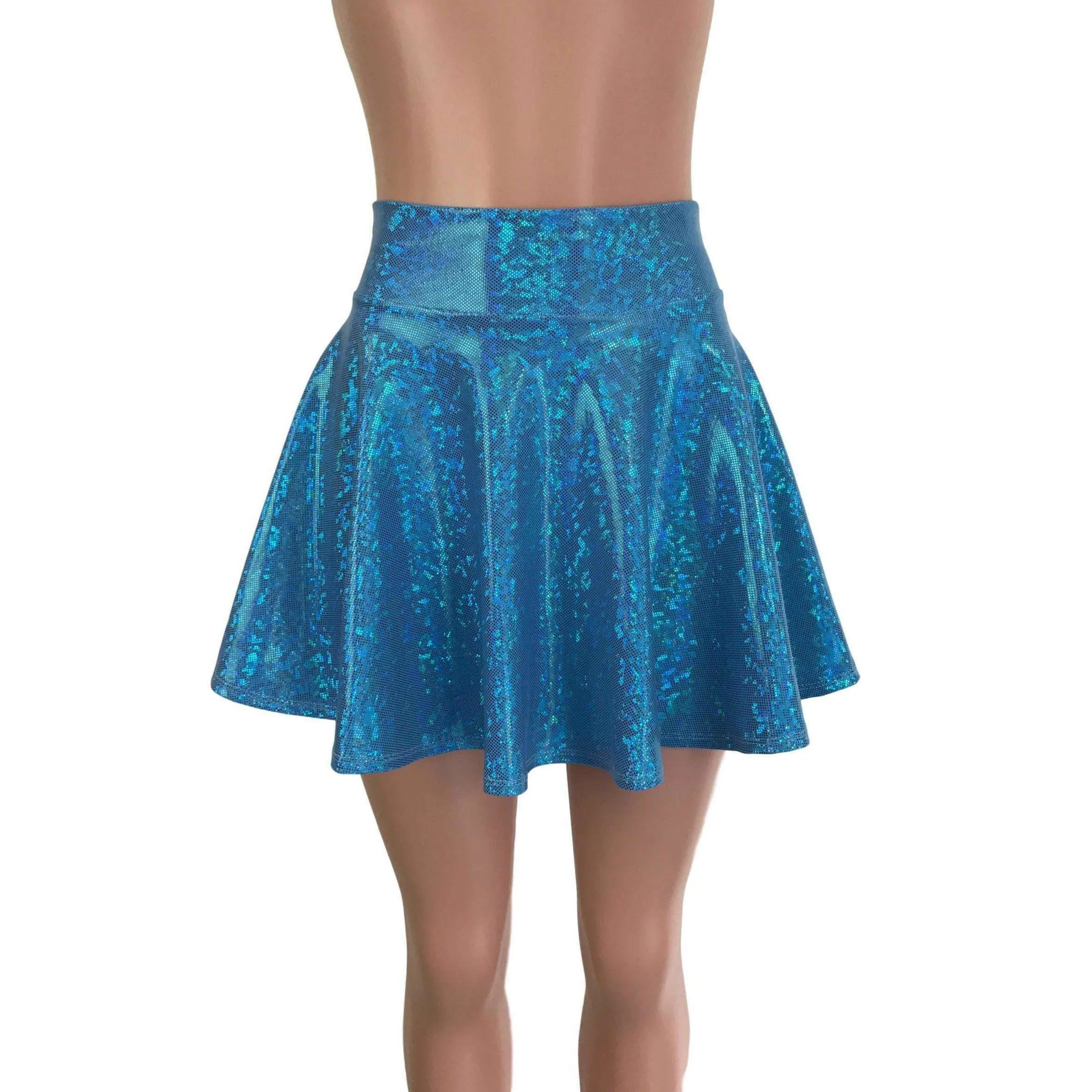 Skater Skirt - Turquoise Shattered Glass