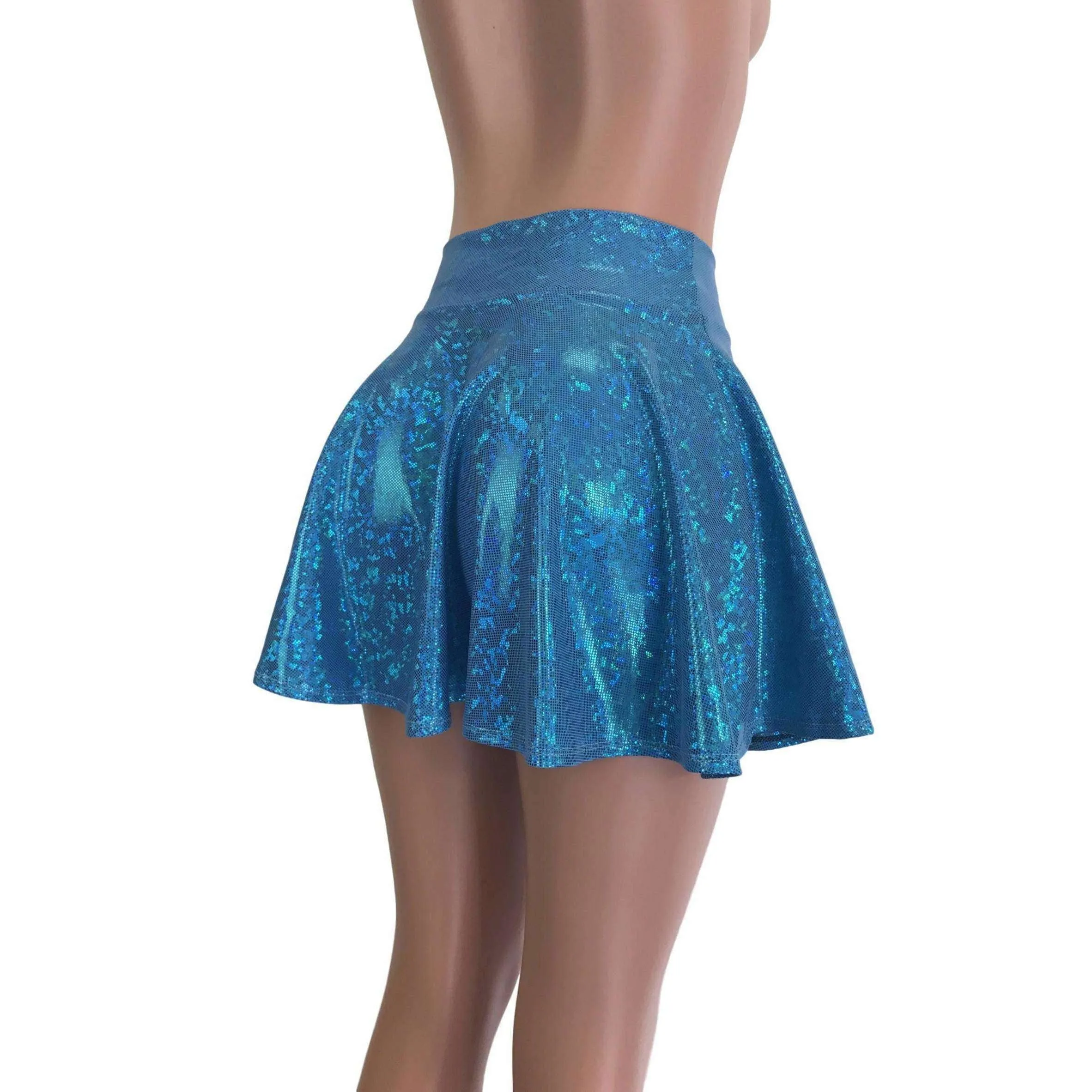 Skater Skirt - Turquoise Shattered Glass