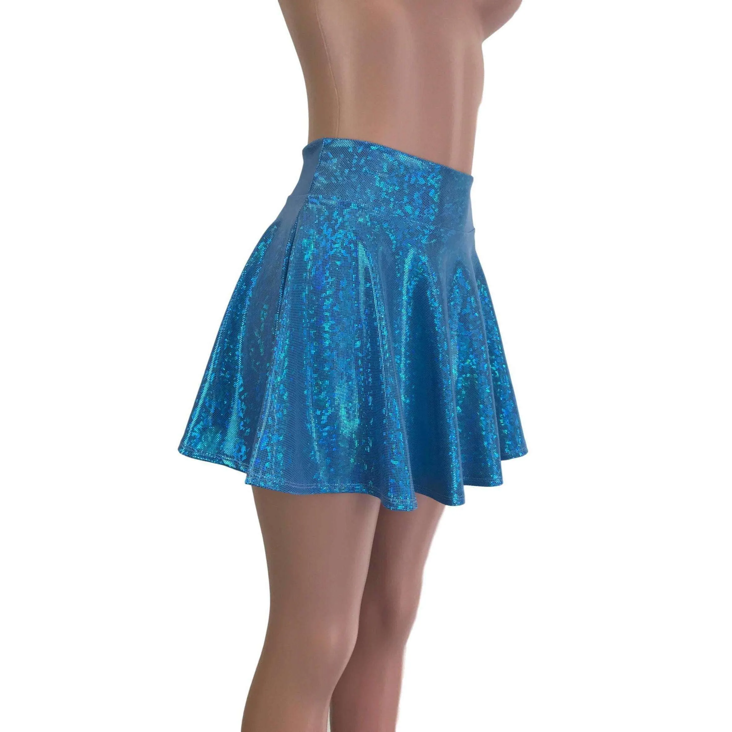 Skater Skirt - Turquoise Shattered Glass