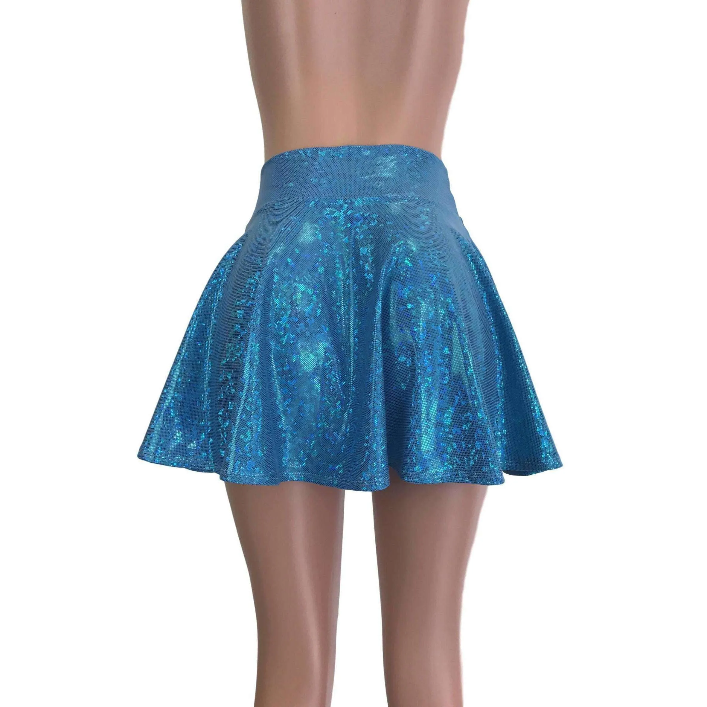 Skater Skirt - Turquoise Shattered Glass