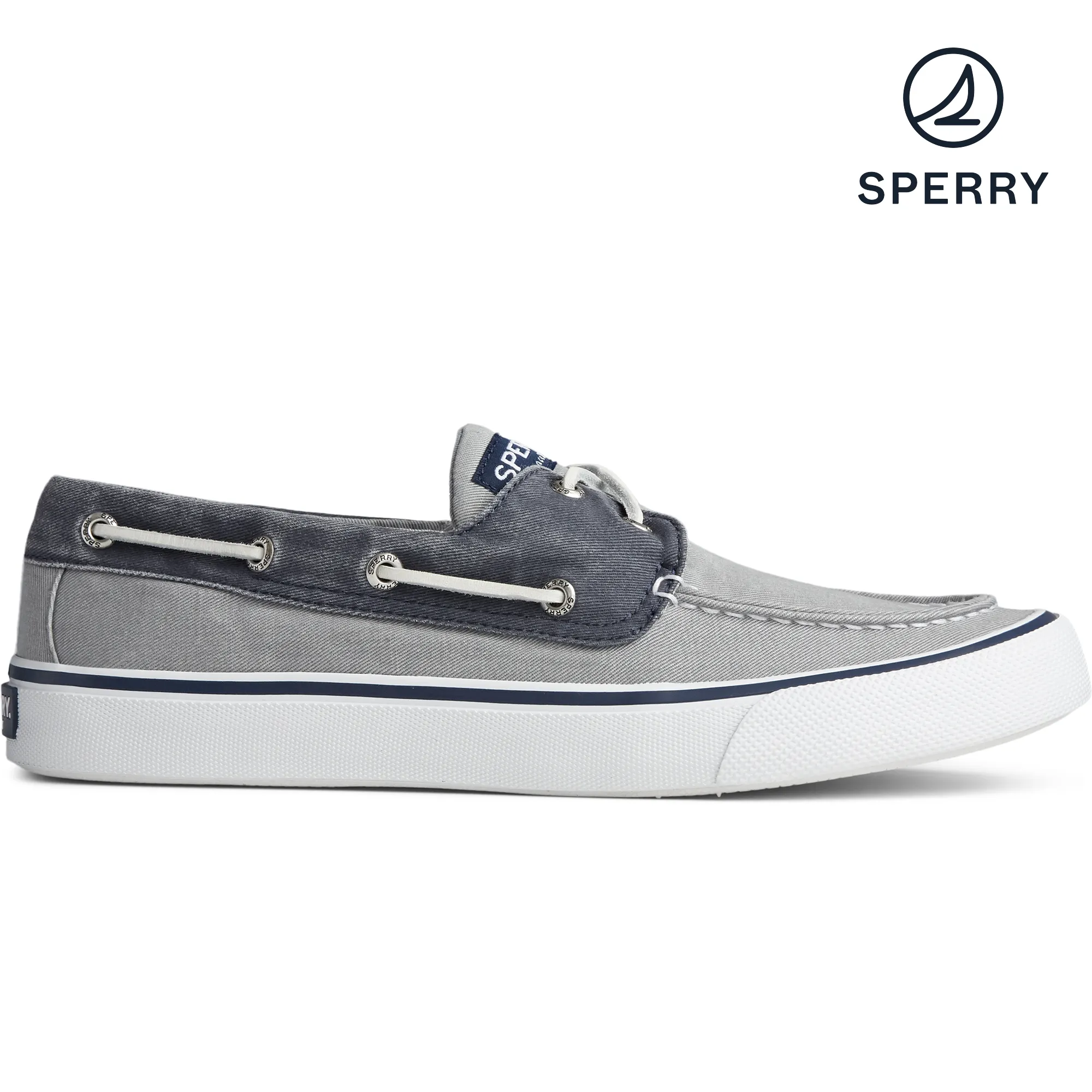 Sperry Men's Bahama II Sneaker - Grey/Navy (STS22018)
