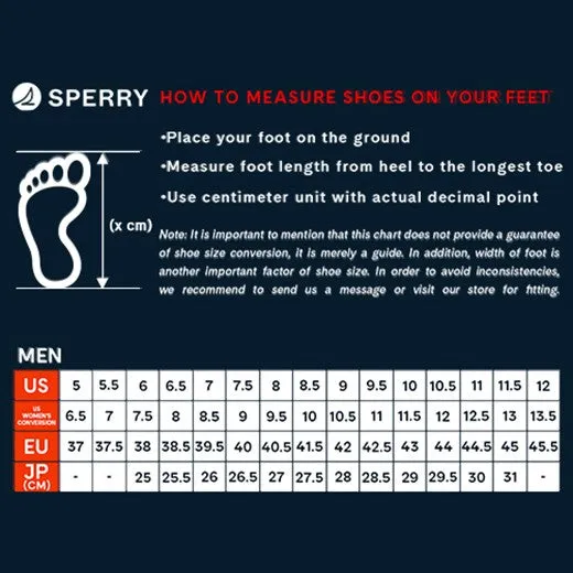 Sperry Men's Bahama II Sneaker - Grey/Navy (STS22018)