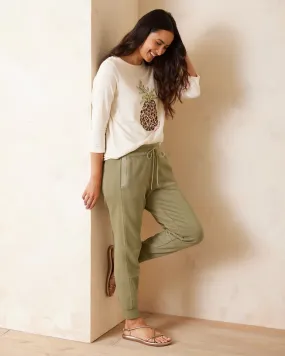 Sunray Cove Hybrid Joggers - Tea Leaf