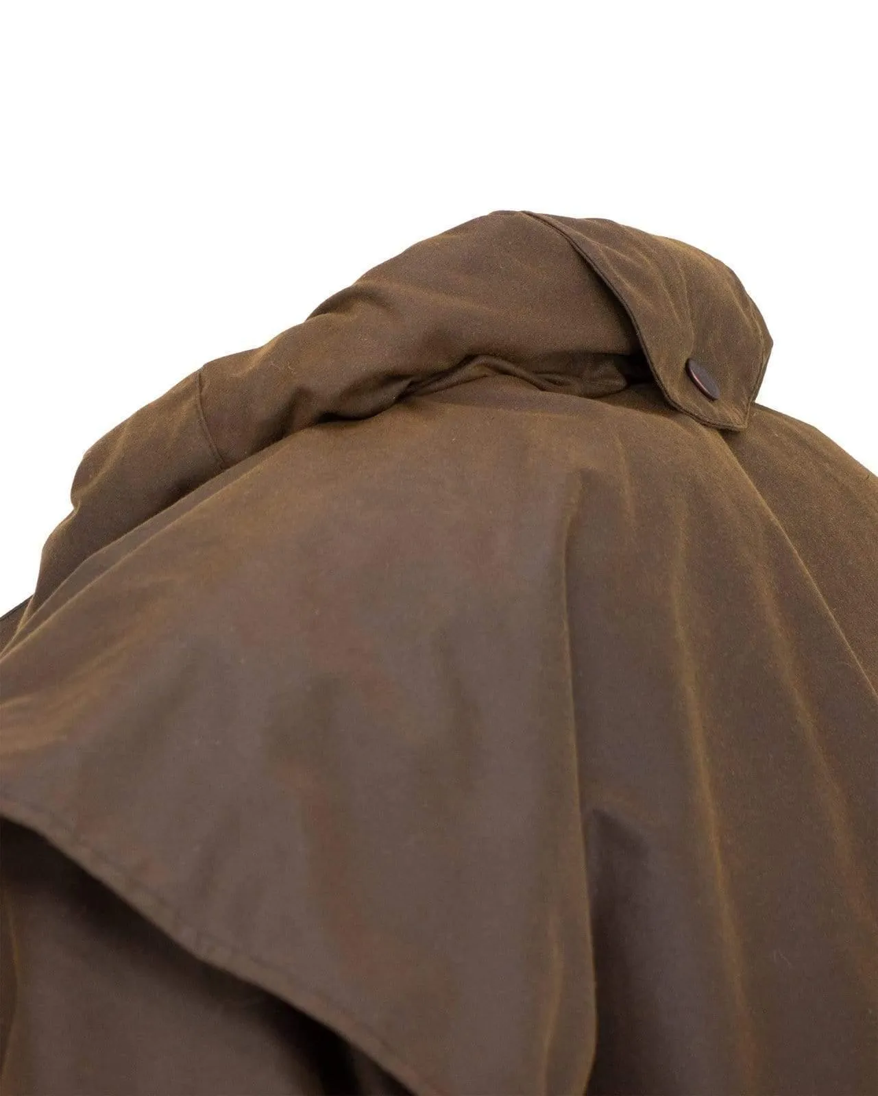 Swagman Waterproof Brown Oilskin Jacket with Storm Flap & Hood 2100