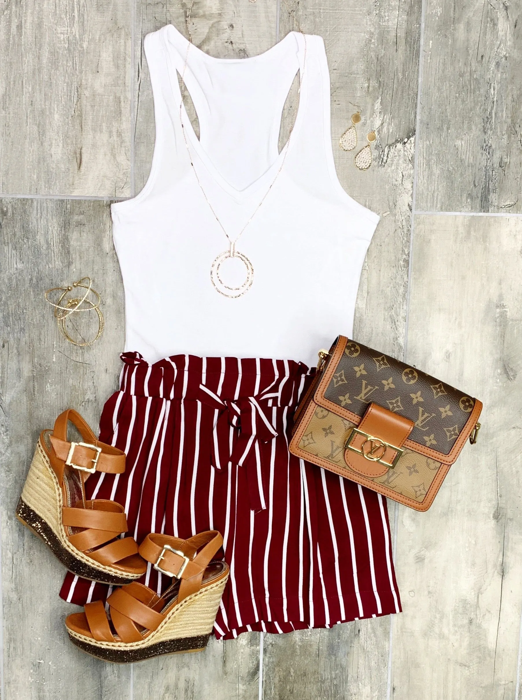 Take Notes Shorts - Burgundy