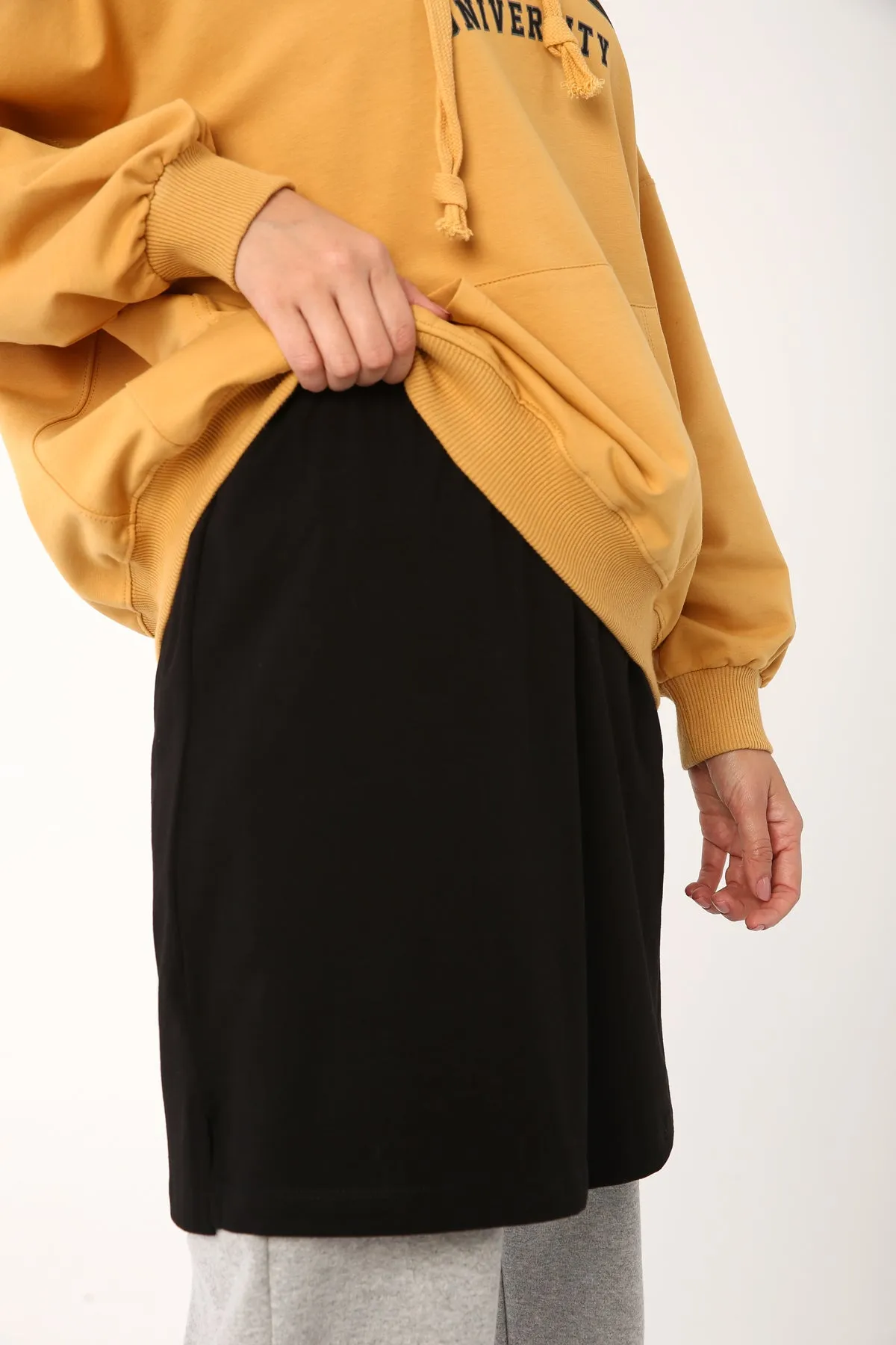 TLD Women Allday Black Cotton Jersey Slip Skirt - Ciudad General Escobedo