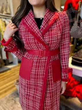 Tweed Vegan Wool Coat