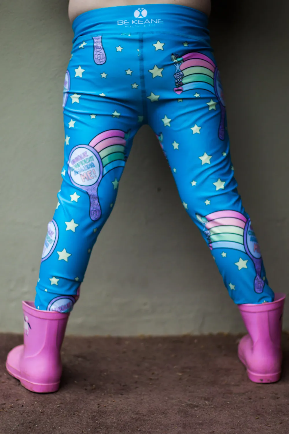 Unique Mirror Blue Embrace Kid's Leggings